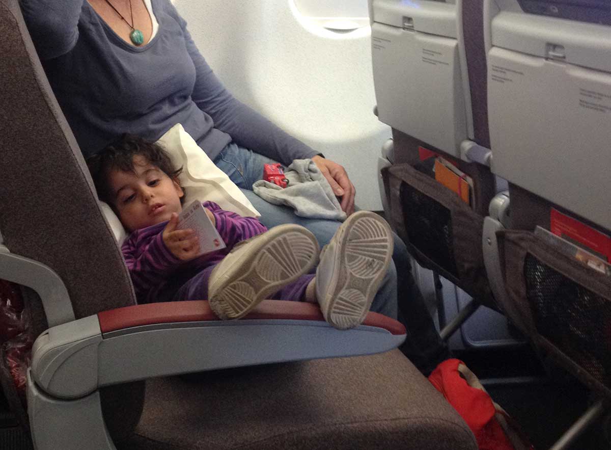Niños en el avión